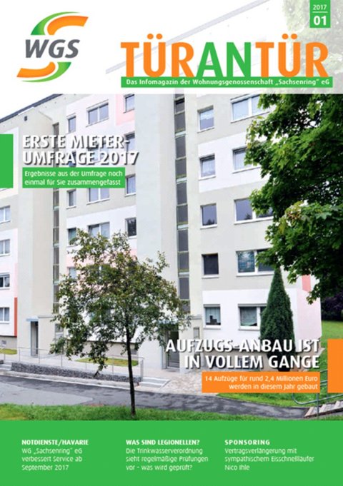 Aktuell informiert mit der neuen Mieterzeitung "TÜRANTÜR"